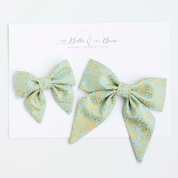 Boy's Bow Tie / Champagne Mint