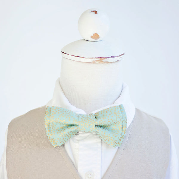 Boy's Bow Tie / Champagne Mint