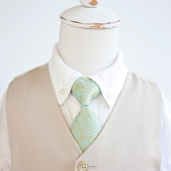 Boy's Bow Tie / Champagne Mint