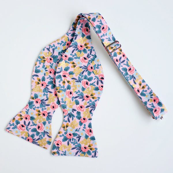 Men's Necktie / Rosa In Violet