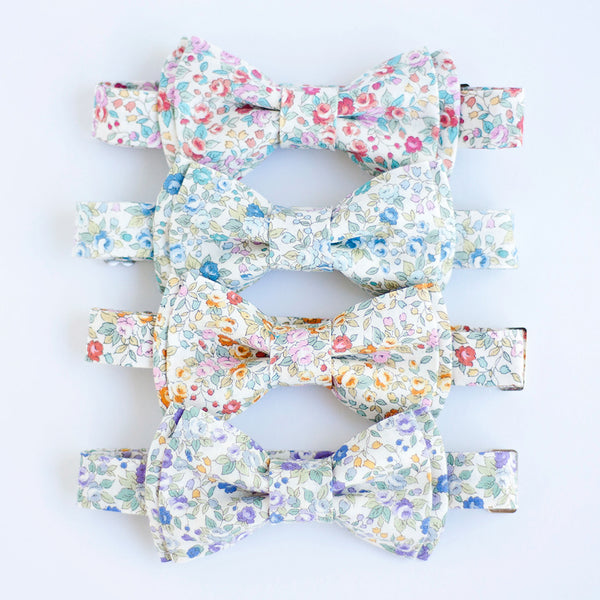 Boy's Bow Tie / Blossoms In Purple