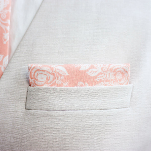Men's Necktie / Peach Toile