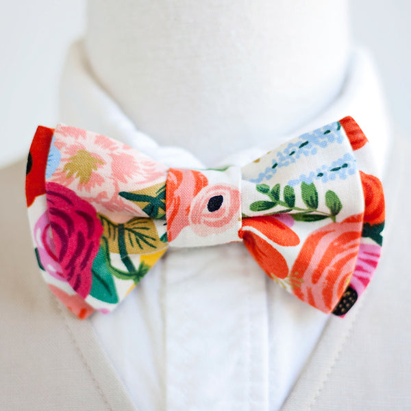 Boy's Bow Tie / Garden Party In Cream
