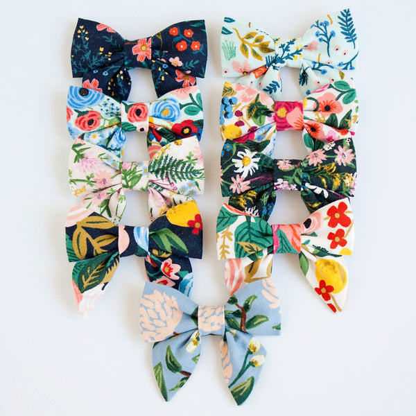 Sailor Bow Clip Or Headband / Garden Party In Navy